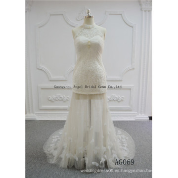 Vestido de novia Angel Bridal Princess / A Line sin tirantes de venta superior